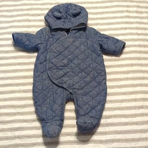Baby Gap quilted onesie, 0-3 months